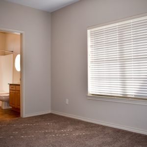 One of two bedrooms on second floor of 424 Forest Drive Townhome