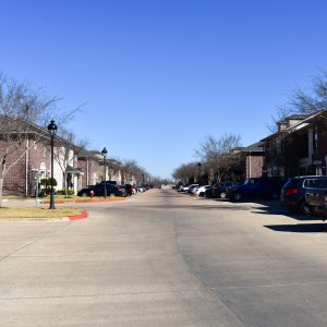 Street view of Forest Drive in Gateway Villas